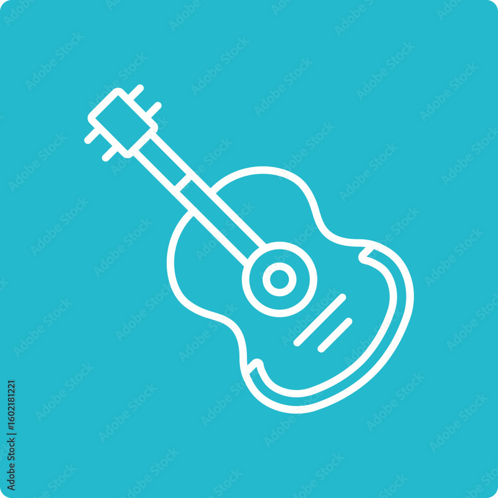 Naklejka premium Guitar Icon
