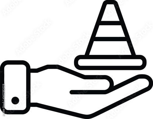 Gold bars in hand icon business finance symbol trading icon flat vector illustration

