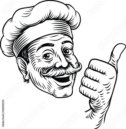 Vintage woodcut style illus...