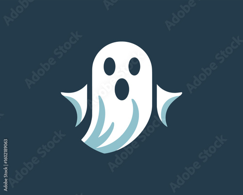 Spooky Specter A Modern Ghost Illustration