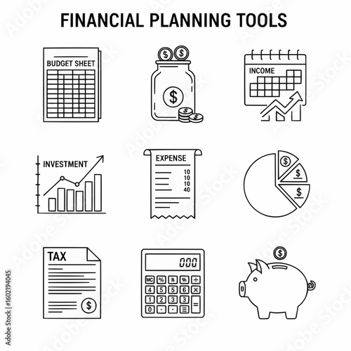 Illustration of Various Financial Planning and Budgeting Tools and Concepts