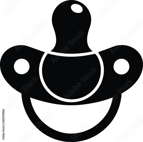 baby pacifier icon vector