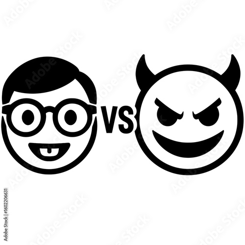 Brains Versus Mischief: A Humorous Contrast of Nerd Character and Devilish Persona