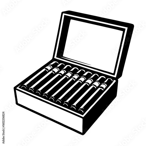 Open Cigar Box: A Classic Symbol of Refined Taste, Leisure, and Sophisticated Indulgence