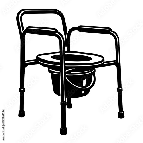 Healthcare Commode Chair - Medical Aid for Mobility Assistance