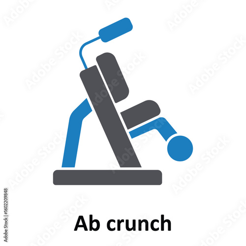 Ab crunch Vector Icon which can easily modify or edit