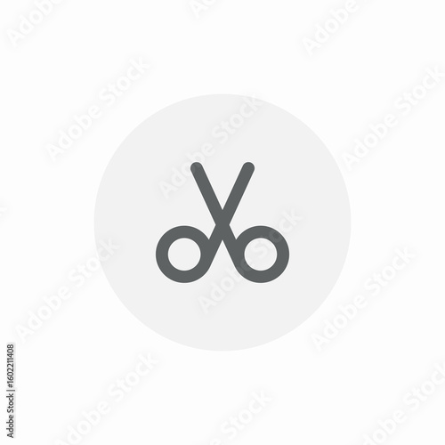 chop scissors icon sign vector