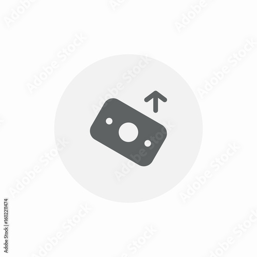 cash send icon sign vector