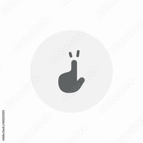 finger touch icon sign vector