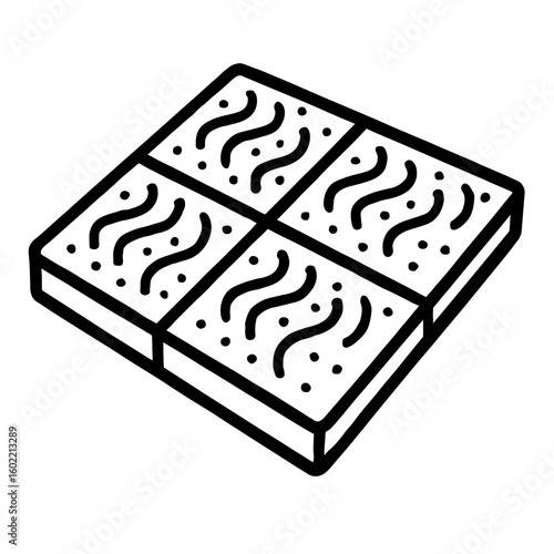 Stylish Four Square Coasters Set - Perfect for Protecting Surfaces and Adding Decor