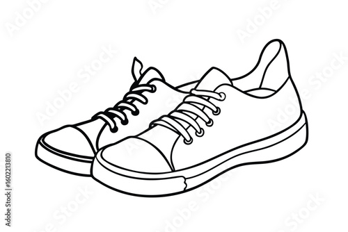 Sneakers And Laces Sketch
