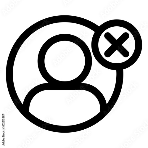 Blacklist person icon