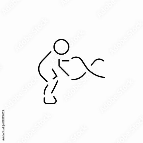 battle rope icon sign vector
