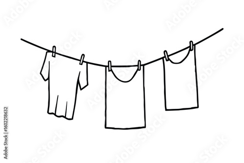 Hanging Laundry On Line