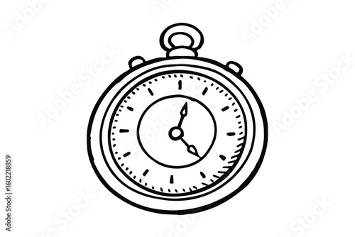 Hand Drawn Vintage Clock
