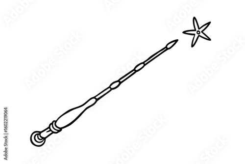 Hand Drawn Magic Wand