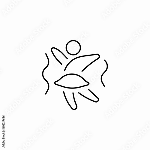 dancing ceremony icon sign vector