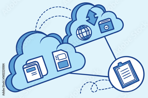 Cloud technology facilitates data synchronization, storage, and digital transactions across devices and platforms in modern computing environments