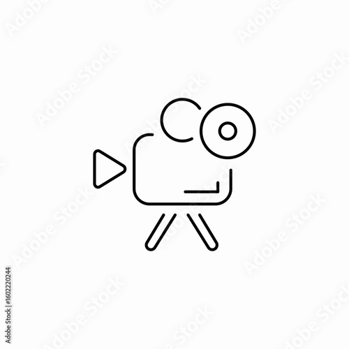 film projector icon sign vector
