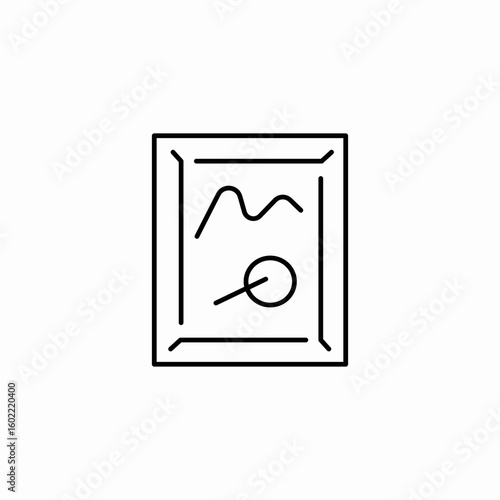gallery frame icon sign vector