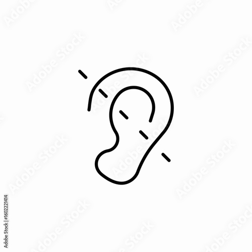hearing disabilities icon sign vector