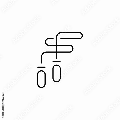 jumping rope icon sign vector