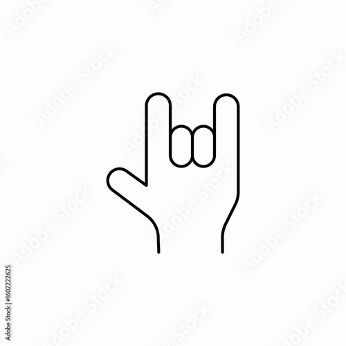 metal concert icon sign vector