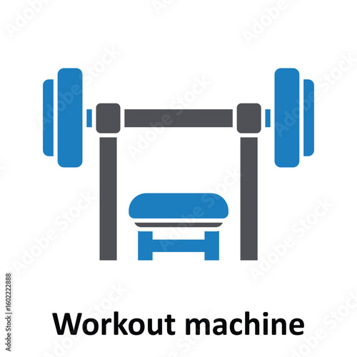 Workout machine Vector Icon which can easily modify or edit