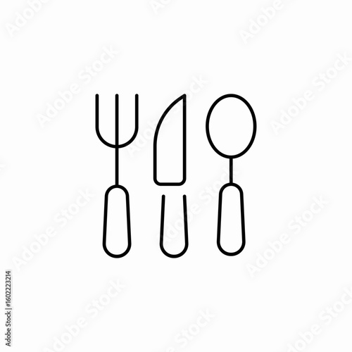 restaurant dining icon sign vector