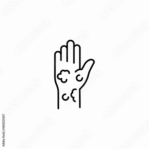 skin condition icon sign vector