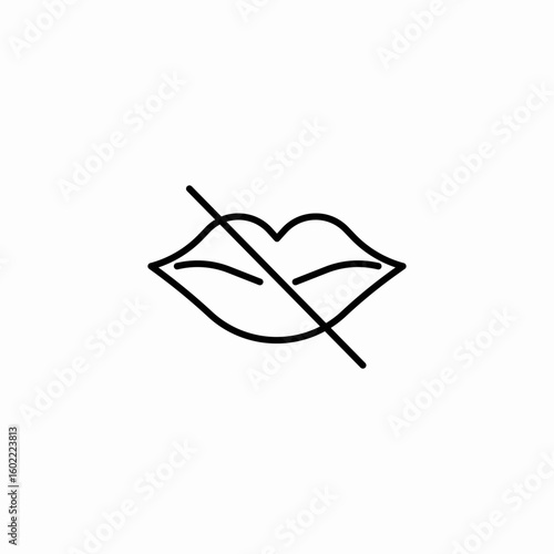 speech disability icon sign vector