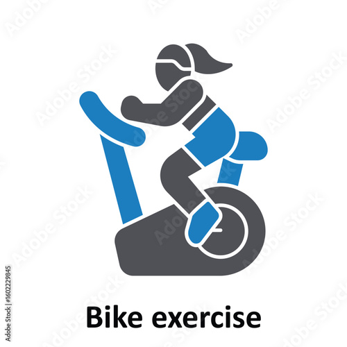 Bike exercise Vector Icon which can easily modify or edit
