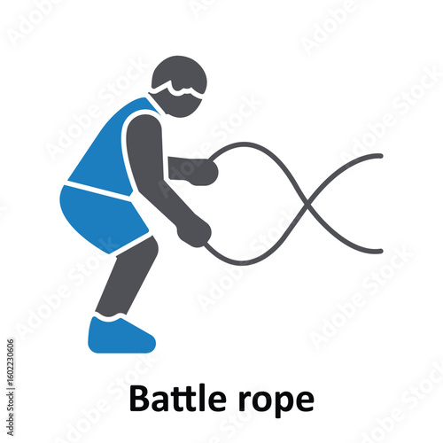 Battle rope vector icon which can easily edit or modify 