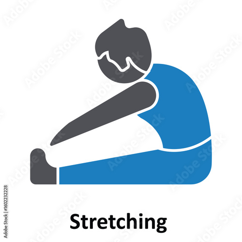 Stretching Vector Icon which can easily modify or edit