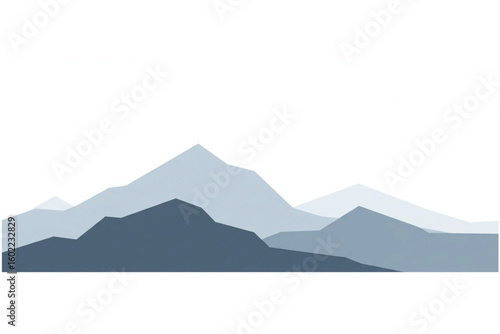Stunning mountain range vector landscape for modern design projects and travel inspiration art
