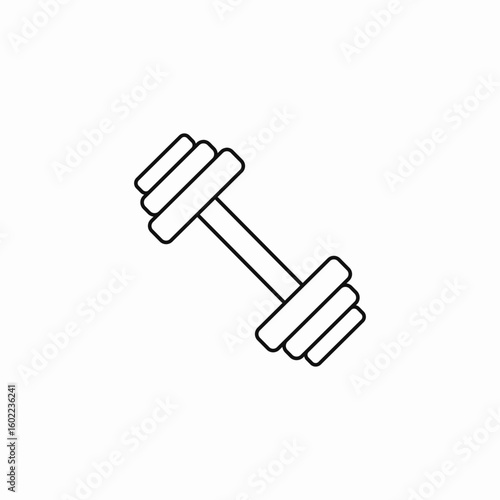 fitness workout dumbbell icon sign vector