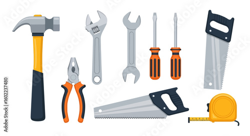 Assorted Hand Tools for Construction and Repair