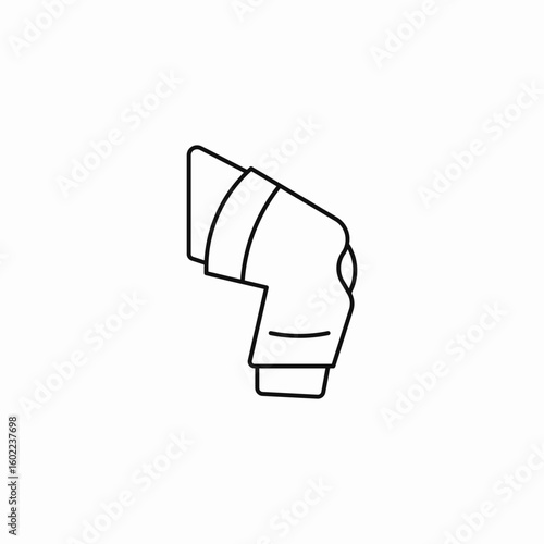 knee brace support icon sign vector