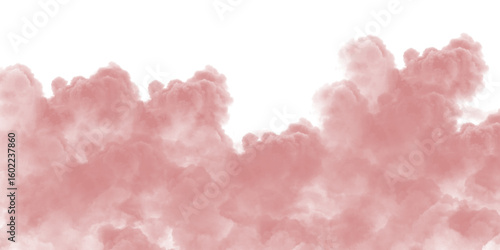 Tableau sur toile Light pink dreamy cloud formation in artistic visual style for storybook mockups