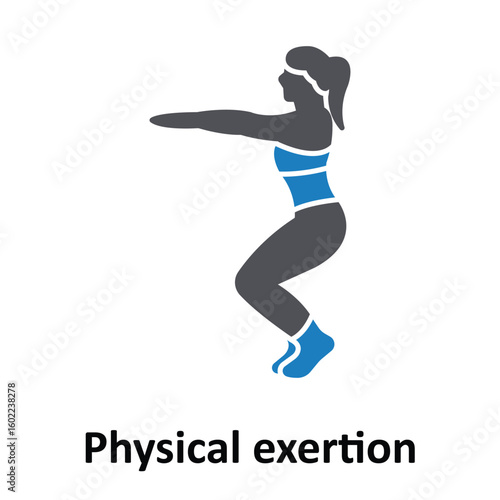 Physical exertion Vector Icon which can easily modify or edit