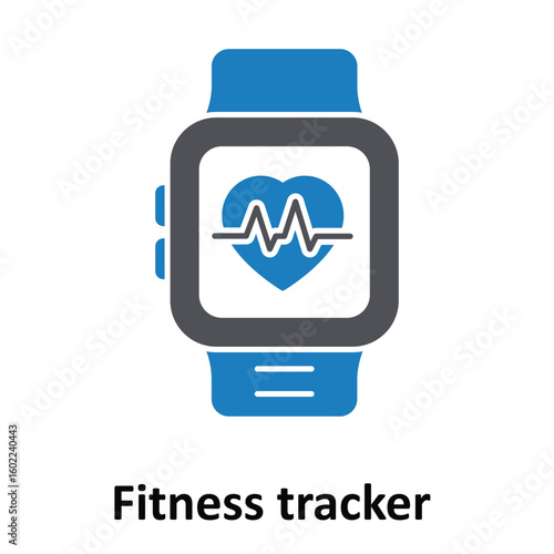 Fitness tracker Vector Icon which can easily modify or edit