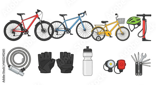 Bicycle and Cycling Accessories Collection
