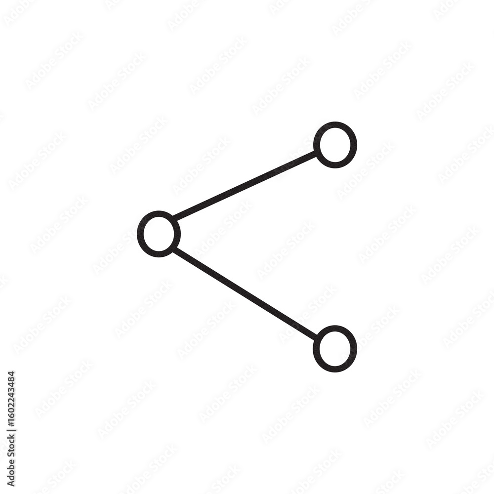 Simple abstract diagram of connected nodes on a black background Simple abstract diagram of connected nodes on a black background