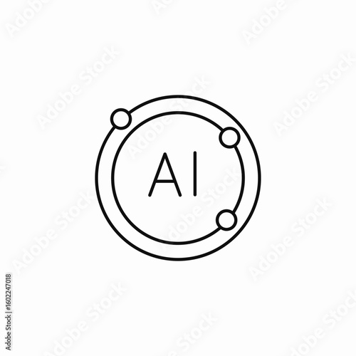 artificial intelligence symbol icon sign vector