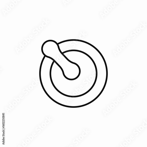 mortar pestle tool icon sign vector