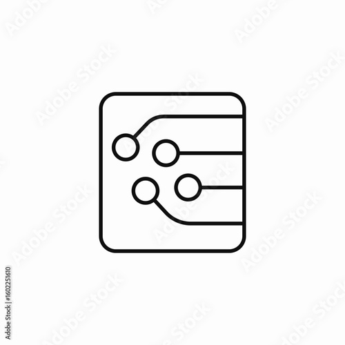 sim card chip icon sign vector