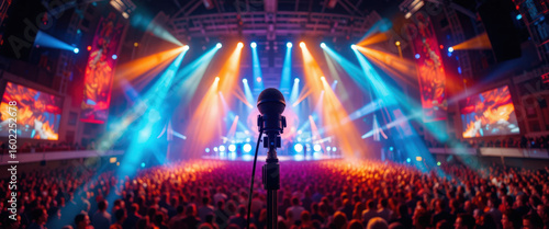 Live music concert experience arena venue event photography vibrant lighting audience engagement nighttime atmosphere