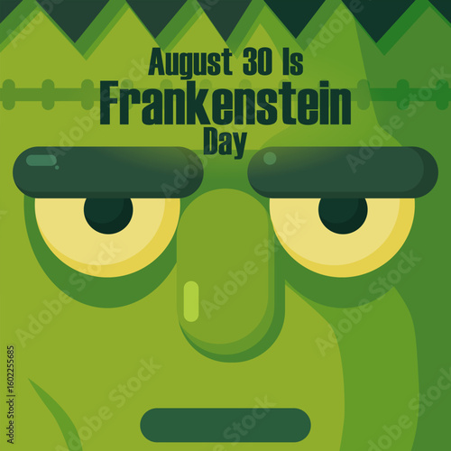 vector graphic of Frankenstein Day ideal for Frankenstein Day celebration