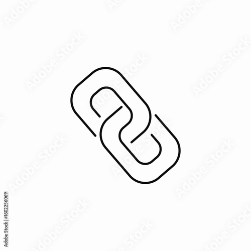 chained links connection icon sign vector
