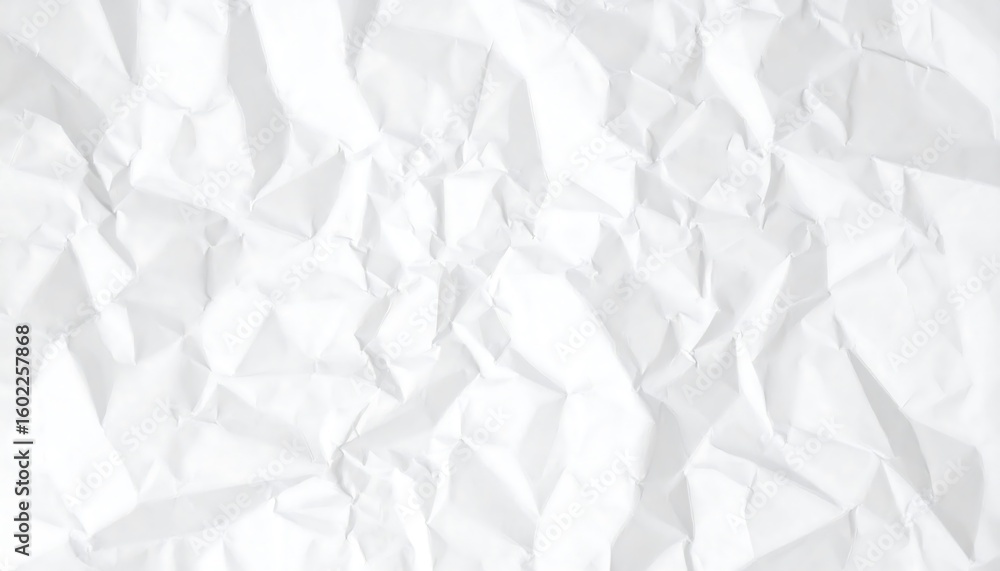 Obraz premium Crumpled white paper texture